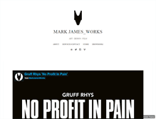 Tablet Screenshot of markjamesworks.com